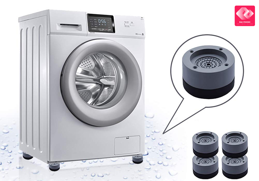 Sử dụng chân đế chống rung cho máy giặt