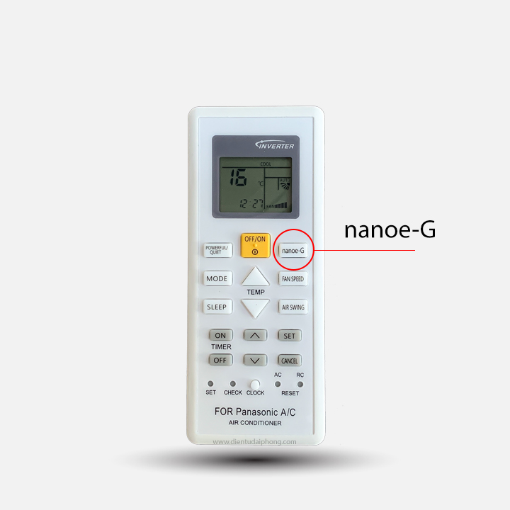 Điều khiển điều hòa Panasonic Inverter 2 chiều Nanoe-G 2