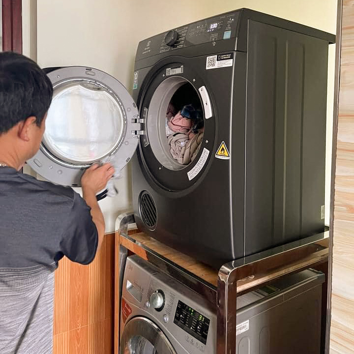 Kệ máy giặt máy sấy 2 tầng KMG03DP chất liệu Inox 304 tại Điện tử Đại Phong