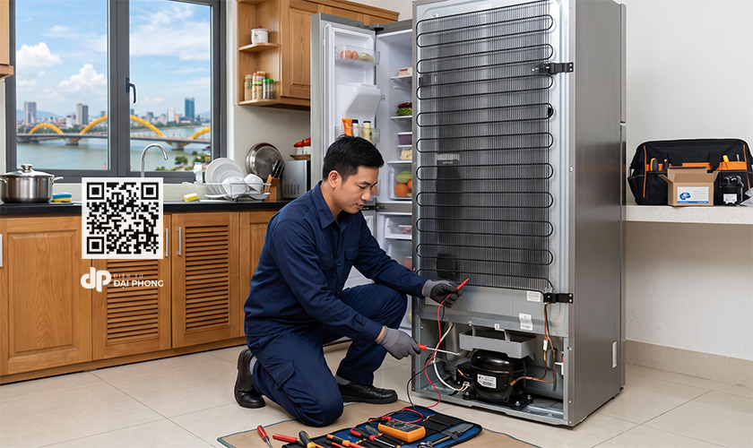 Kỹ thuật viên hơn 10 năm kinh nghiệm sửa chữa tủ lạnh tại nhà